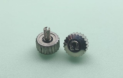 [069ST43095] OMEGA ORIGINAL  069ST43095 STEEL CROWN BROCHE
