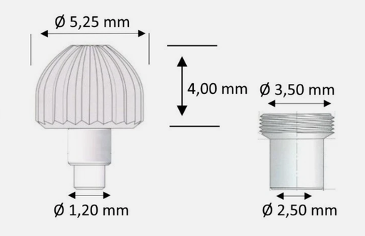 [238.00.090] GENERIC CROWN Ø 5.25 x ØR 0.90 BREITLING 20 MICRON