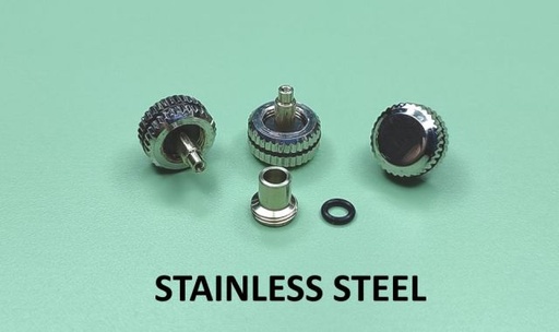[350.00.090] GENERIC CROWN Ø 6,30 x R. Ø 0.90 STAINLESS STEEL