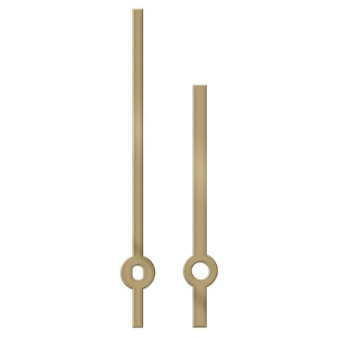 [952848] JUEGO AGUJAS MODERNO 135 mm DORADO