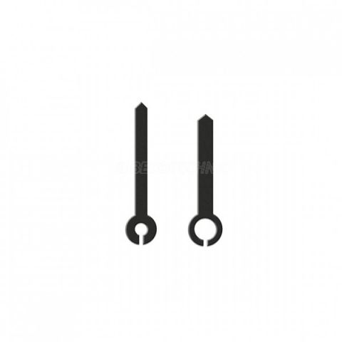 [BECO952903] JUEGO DE AGUJAS MODERNAS NEGROS 22 mm