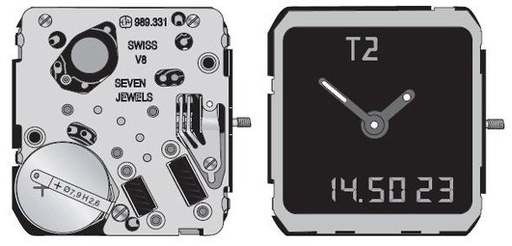 [ETA989331-0H] ETA 989.331.9 S/S 0H DISPLAY