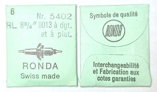 [RL9013-723] RONDA 9013 #723 / 6 PCS à dgt. et à plat