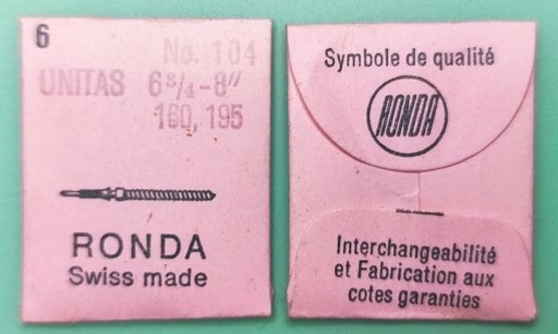 [UT160-401] UNITAS 160 #401 / 6 PCS