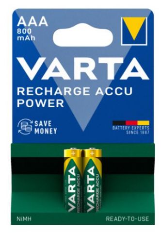 [V56703-2] VARTA Recharge AAA, Micro 800 mAh / BLISTER 2 PCS