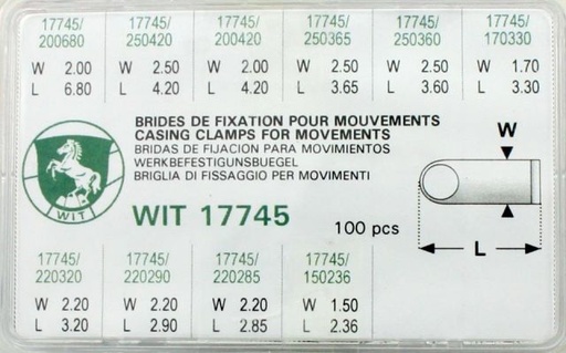 [WIT17745] WIT 17745 BRIDAS DE FIJACION PARA MOVIMIENTOS