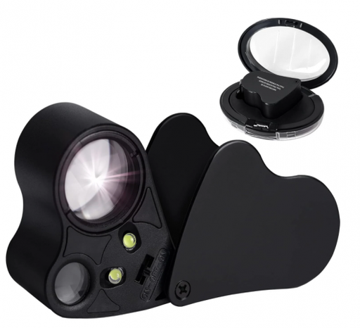 [84363] LUPA DOBLE CON LED / 30x 60x
