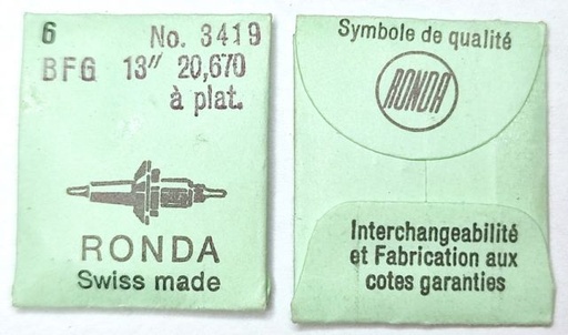 [BFG20-723] BFG 20 #723 / 6 PCS à plat