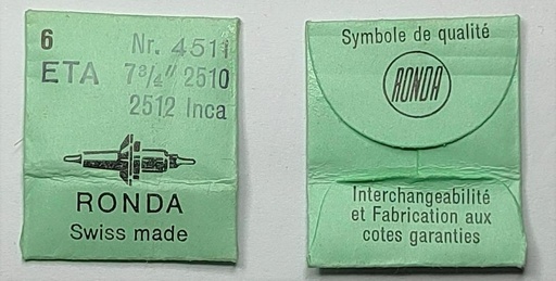 [ETA2510-723I] ETA 2510 #723 INCA ( 6 PCS )