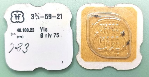 [FHF59.21-723] FHF 59-21 #723 / 3 PCS Vis Ø riv 75
