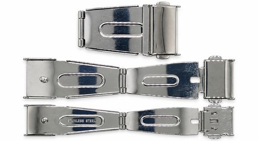 [13026/22] BROCHES, CON PULSADORES DE PRESIÓN Y EJE SOLDADO, ACERO INOX 22 mm